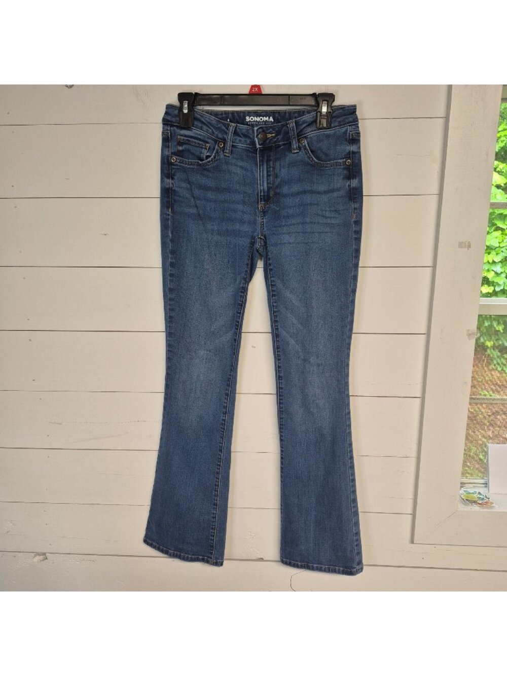 Sonoma‎ Women's Bootcut Jeans Blue Denim Stretch Casual Size 4